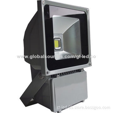 80W LED Floodlight, Projector Moso Driver, Epistar, Bridgelux, 100-240V AC Input Voltage